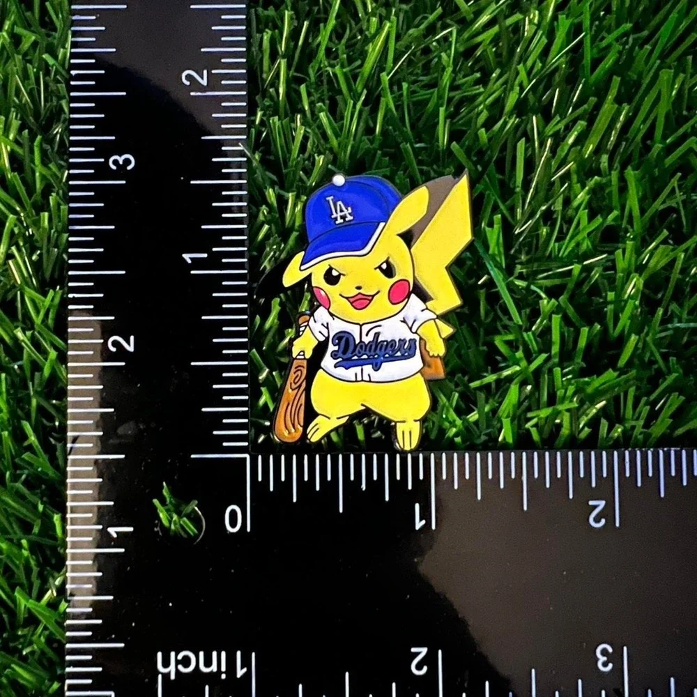 Pikachu Dodgers Baseball Enamel Pin